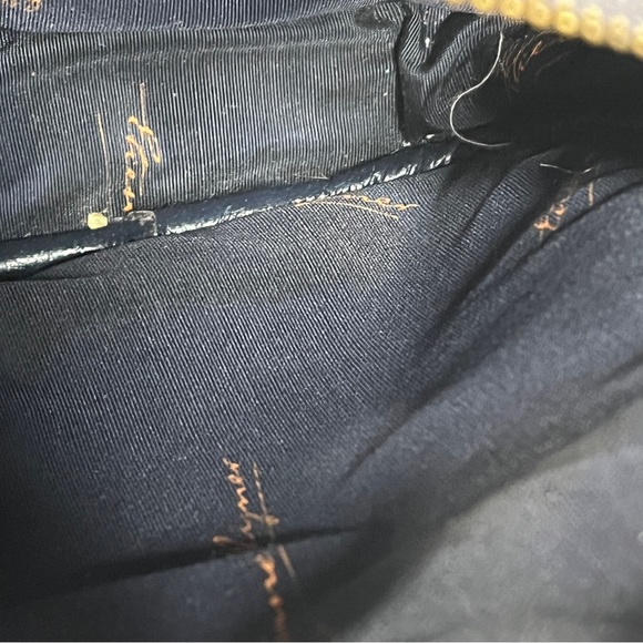 Etienne Aigner Blue Leather Crossbody Shoulder Bag - Picture 9 of 10